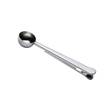 Load image into Gallery viewer, eTya 1PC Multifunction Stainless Steel Food Spoon Milk Tea Ground Coffee Scoops With Bag Clip Sealing Powder Drinkware Tools