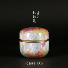 Load image into Gallery viewer, 50ml  Japanese style Kitchen Tea Box Jar Storage Holder Sweetmeats Candies Cans Teaware Tea Caddies tin containers storage box