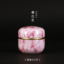 Load image into Gallery viewer, 50ml  Japanese style Kitchen Tea Box Jar Storage Holder Sweetmeats Candies Cans Teaware Tea Caddies tin containers storage box