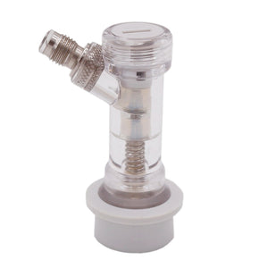 Ball Lock Disconnect with Check Valve Gas 1/4" MFL Thread Check Valve Disconnect Homebrew Beer Soda Kegging Parts