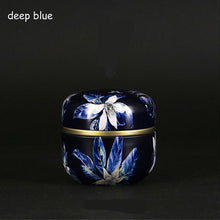 Load image into Gallery viewer, hot sale PortableTea set Travel Household Sealed Can Tea  Tea Jar  Container Chinese Style Multifunction Metal Tea Box With Lid