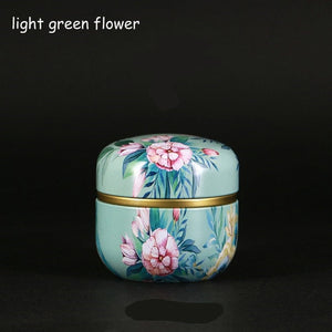 hot sale PortableTea set Travel Household Sealed Can Tea  Tea Jar  Container Chinese Style Multifunction Metal Tea Box With Lid