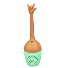 Load image into Gallery viewer, Gesture Hand Signal Shaped Silicone Butterfly Shaped Tea Infuser Strainer Tea Filter Tea Ball Kitchen Tools