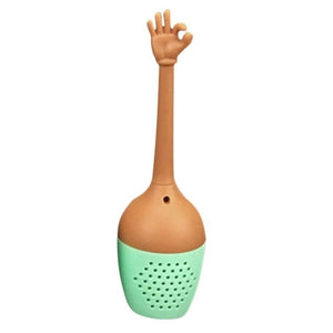 Gesture Hand Signal Shaped Silicone Butterfly Shaped Tea Infuser Strainer Tea Filter Tea Ball Kitchen Tools
