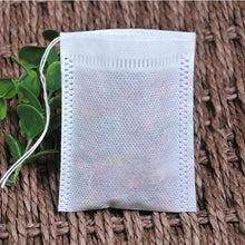 Load image into Gallery viewer, Cook Herb Spice Tools Non-woven Seal Filter Medcine Bags Coffee Pouches 100Pcs Multifunction Drawstring Pouch Tea Bags  6*8cm